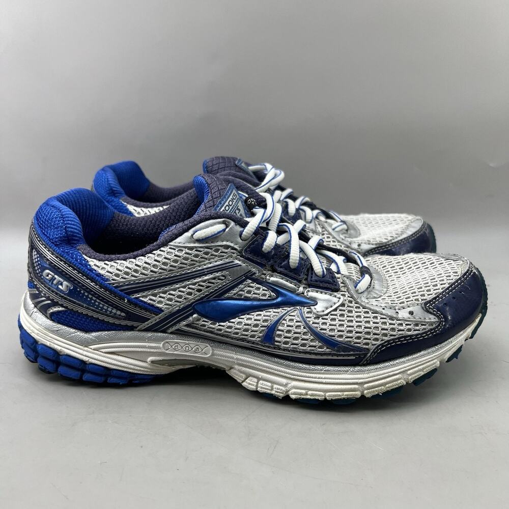 Brooks Adrenaline GTS 13 Running Shoes Men Size 8.5 D Blue Gray Comfort Sneakers